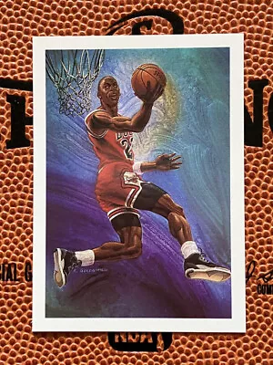 1990-91 NBA Hoops Team Checklist Michael Jordan #358 Insert Bulls • £6.17
