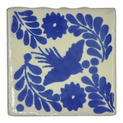 Chica - Handmade Mexican Ceramic Talavera Small 5cm Tile Ethically Sourced Bird • £1.79