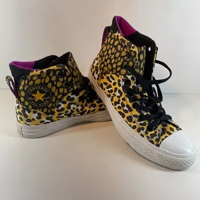 Converse Chuck Taylor All Star Hi Top Women's Size 8 Leopard Print • $34.95