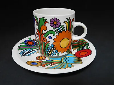 Vintage Villeroy & Boch ACAPULCO COFFEE TEA CUP & SAUCER Porcelain Milano H7.5cm • $71.21