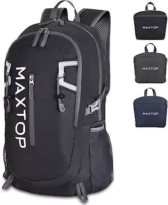 MAXTOP 50L Ultra Lightweight Packable Backpack Foldable Rucksack Water Resistent • £23.99