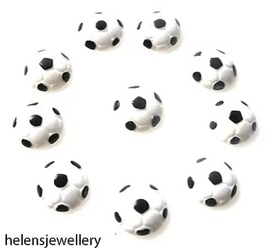 £4.49 • Buy ⚽⚽10 Footballs Flatback Cabochons Kawaii Decoden ⚽⚽