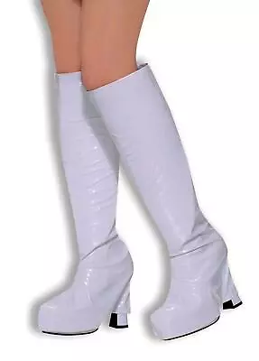 £19.05 • Buy Gogo Girl Go Go 60s 70s Hippie Hippy Shoe Fancy Dress Costume Boot Top Covers