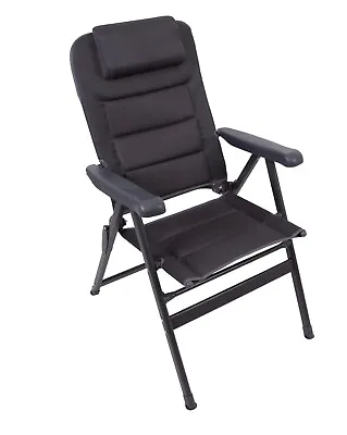 Via Mondo 3D Padded High Back Lightweight Camping Chair Caravan Motorhome • £64.99