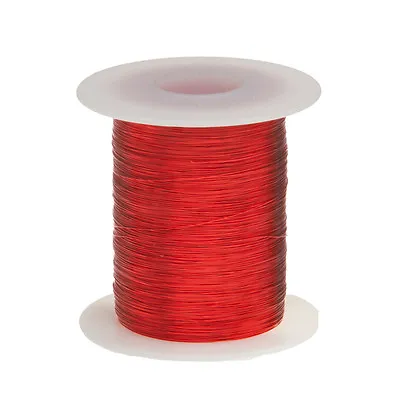 32 AWG Gauge Enameled Copper Magnet Wire 2 Oz 625' Length 0.0087  155C Red • $9.08