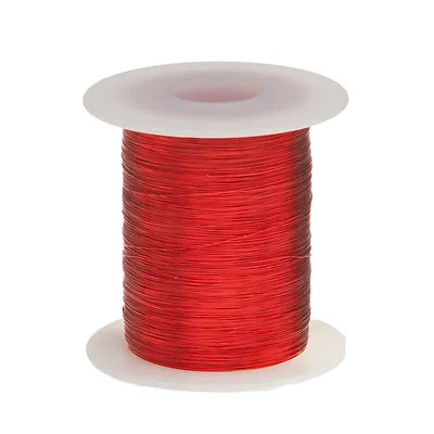 32 AWG Gauge Enameled Copper Magnet Wire 4 Oz 1251' Length 0.0087  155C Red • $10.46