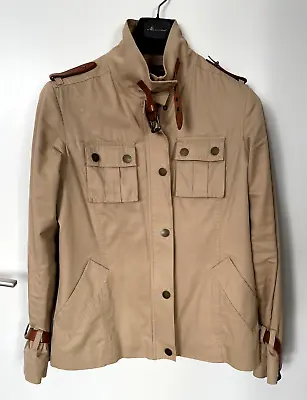 Massimo Dutti Women's Jacket Coat Beige Size:M (175/92A) Fast Delivery • £24.99