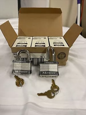 6PACK - Master Lock 5KA 2  COMMERCIAL Laminated Padlock Keyed Alike • $69.95