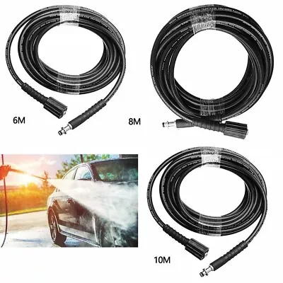 6m 8m 10m High Pressure Washer Water Cleaning Hose For Karcher K2 K3 K4 K5 • £18.99