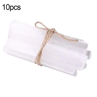 £3.71 • Buy 10pcs Large Selenite Crystal Wands / Sticks - Crystal Cleanin G 
