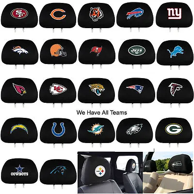 New Team ProMark NFL Pick Your Team Head Rest Covers For Car Truck Suv Van • $23.97