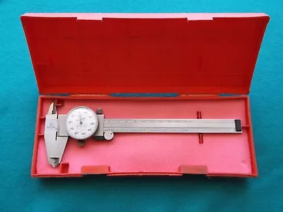 Mitutoyo 505-637-50 6  Precision Machinist Dial Caliper In Case  • $49.99