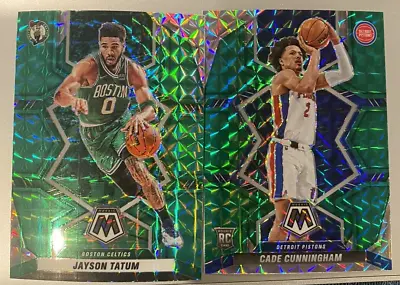 2021-22 Mosaic Basketball GREEN Prizm Parallel -RC And Vet Choose Your Card • $1