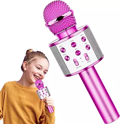 Kids Microphone Girls Toys Age 4-12 Year Old Girls Gifts For 5-10 Year Old For • £16.62