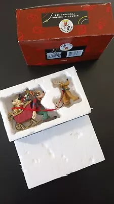 Disney Mickey And Friends Sleigh 2 Pc Set. Excellent Condition In Original Box • $43