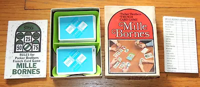 L@@K VINTAGE MILLIE BORNES 1971 Parker Brothers THE FRENCH CARD GAME FUN FOR ALL • $9