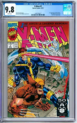 X-Men 1 CGC Graded 9.8 NM/MT Wolverine Jim Lee Marvel Comics 1991 • $99.95