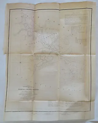 North Edisto River South Carolina 1851 U.S. Coast Survey Nautical Map • $76.50