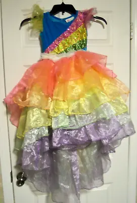 Chasing FireFlies Rainbow Dash My Little Pony  Costume Sz 6~ Dress Only • $24.99