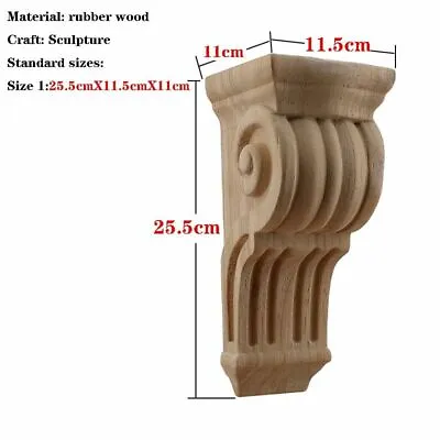 $137.24 • Buy Carved Wood Applique Decoration For Household Furniture DIY Parts Ornament Craft