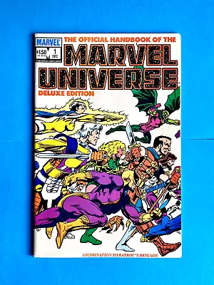 Official Handbook Of The Marvel Universe Deluxe Edition #1  Dec 1985  V/g • £9.99