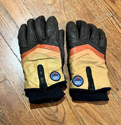 POW Snowboarding Skiing Gloves XL Snow Is For Lovers Leather Gloves • $35