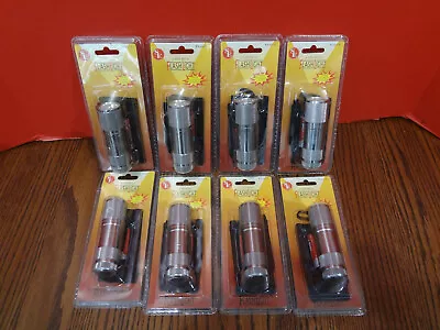 Lot Of 8 SE 9-LED Metal Flash Lights New W Case But Corroded Batteries ~FAST S/H • $9.95