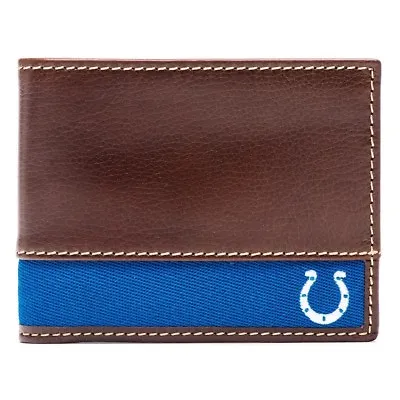 NEW Jack Mason NFL Indianapolis Colts Leather Slim Bi-Fold Wallet  • $34.99