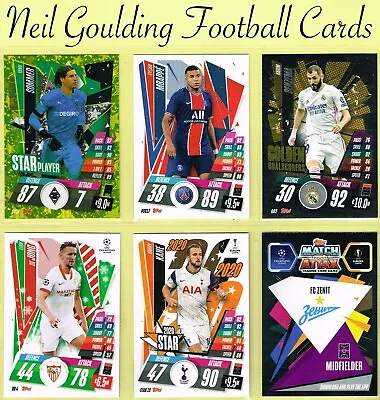 Topps Match Attax 2020-21 ☆ UEFA CHAMPIONS/EUROPA LEAGUE ☆ Cards (Clubs Mo To Z) • £0.99