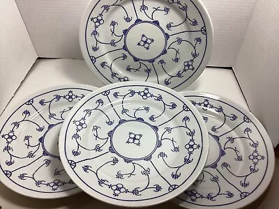 Four Discontinued KAHLA BLAU 9 1/4  Luncheon PLATES Sale REDUCED 25% • $37.50