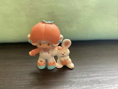 Vintage 1980 Miniature Strawberry Shortcake Apricot With Hopsalot Strawberryland • $8