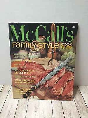 Vintage 1965 McCall's Family-Style Cookbook Retro Recipes PB - #M8  • $9.99