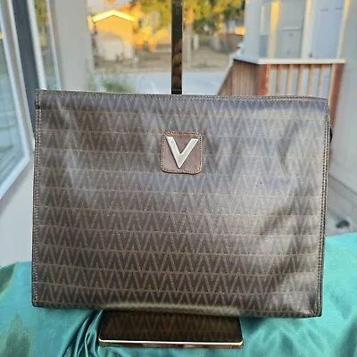 Authentic Mario Valentino Vintage Brown Clutch Bag • $75