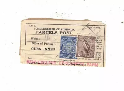 Australia 9d (3d GeoV! + 6d Kooka PERFINS) Parcel Piececds GLEN INNES NSW • $9.50