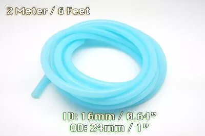 2 Metre Clear Blue Silicone Vacuum Hose Engine Bay Dress Up 16mm Fit Mustang • $25.99