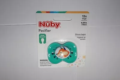 ((1)) SEALED Nuby Classic Oval Pacifier LARGE 12m PICK YOUR COLOR CARDED • $9.99