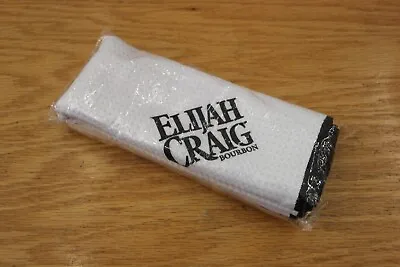 Elijah Craig Golf / Bar Towel Microfiber Towel 30  X 16  COLOR: White With Black • $14.99
