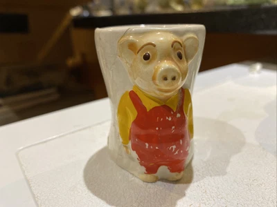 £1.99 • Buy Vintage 1960’s Pinky And Perky Pig Keele Street Pottery Child’s Egg Cup