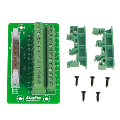 IDC26P DIN Rail 26Pin 5mm Mount Interface Module Male Connector Board Durable • £11.50