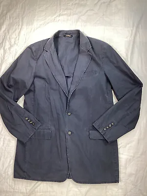 Mens LL Bean Safari Field Blazer Sport Jacket Navy Blue 40 Tall • $49.99