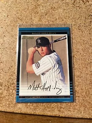 2002 Bowman Baseball #287 Matt Holliday Rookie • $2.99