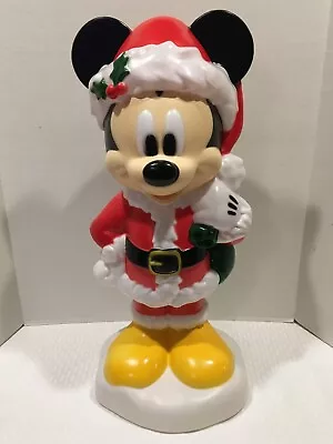 Gemmy Disney Mickey Mouse Santa Christmas Blow Mold Yard Light Up Decor 24  • $32.89