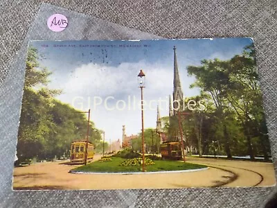 PANB Train Or Station Postcard Railroad RR GRAND AVE E FROM 11TH MILWAUKEE WIS • $10.68