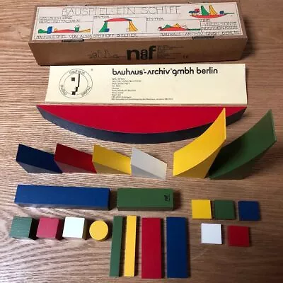 Naef Bauhaus Bauspiel Educational Toys Children Wooden Building Blocks Set Of 22 • $214.50