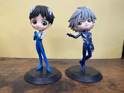 Evangelion Figure Lot Of 2 Shinji Ikari Kaworu Nagisa Qposket No Box • $45