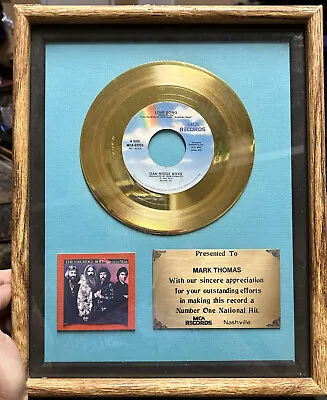 Framed Oak Ridge Boys MCA Gold Record Love Song 1983 Presentation Record • $249.99