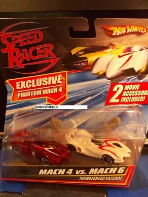 $28 • Buy 2007 Hot Wheels Speed Racer Phantom Mach 4 💰😍💎mach 6 Thunderhead Raceway 2car