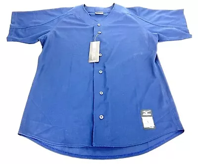 Mizuno Teamwear Jersey Navy Blue Short Sleeve Shirt Softball Baseball Size Large • $14.25