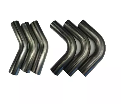 Kit Of 6 2 Inch Mandrel Bends Exhaust  Pipe Mild Steel 3 X 45 & 3 X 90 Deg • $111.99