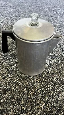 Chilton Ware Aluminum 5-9 Cup Stovetop Percolator Coffee Pot Camping Vintage • $12